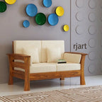 Rjart Nirvana Sheesham 2 Seater Sofa - 3 Years Warranty