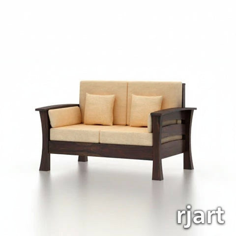 Rjart Nirvana Sheesham 2 Seater Sofa - 3 Years Warranty