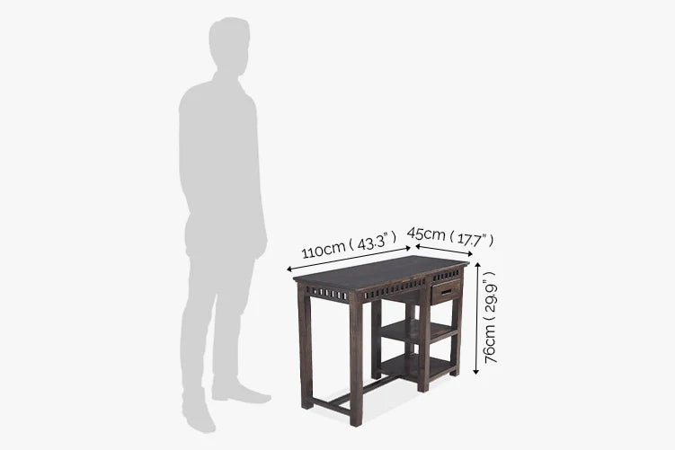 Rjart Solid Wood Kuber Writing / Study Table