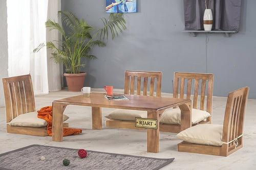 {"alt" => "Rjart Solid Wood Japanese Style Low Dining Table / Breakfast Table Set"}