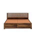 Rivaro Solid Sheesham Wood Bed With Box Storage - 3 years Warranty