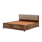 Rivaro Solid Sheesham Wood Bed With Box Storage - 3 years Warranty