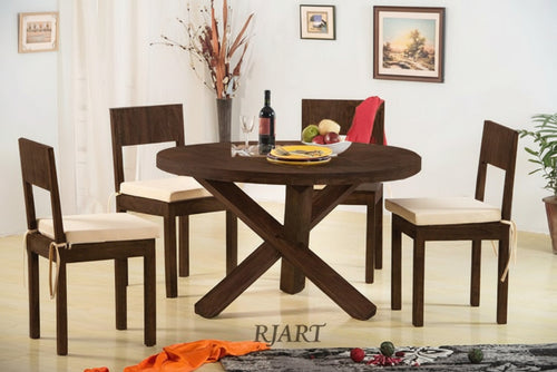 {"alt" => "Rjart Solid Wood Capital Round Dining Set"}