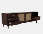 Rjart TV Stand for TV | Pre-Assembled TV Unit | Minimalist & Durable Entertainment Console