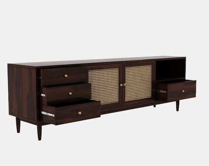 Rjart TV Stand for TV | Pre-Assembled TV Unit | Minimalist & Durable Entertainment Console