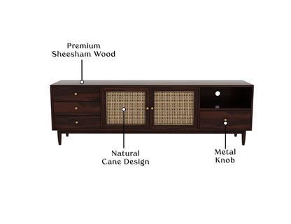 Rjart TV Stand for TV | Pre-Assembled TV Unit | Minimalist & Durable Entertainment Console