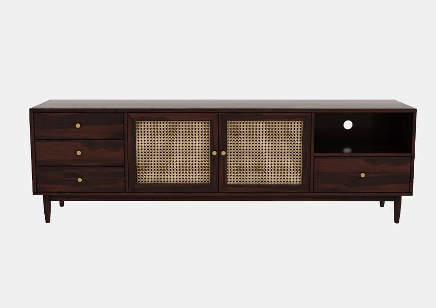 Rjart TV Stand for TV | Pre-Assembled TV Unit | Minimalist & Durable Entertainment Console