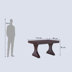 Aurelia Solid Sheesham Wood 4 Seater Dining Table Set - 3 Years Warranty