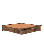 Savora Solid Sheesham Wood Bed With Box Storage Without Headboard - 3 years Warranty