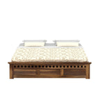 Savora Solid Sheesham Wood Bed With Box Storage Without Headboard - 3 years Warranty