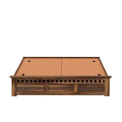 Savora Sheesham Bed With Box Storage Without Headboard - 3 Years Warranty