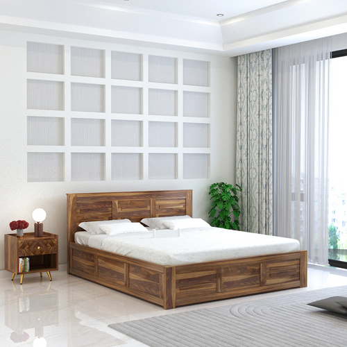 {"alt" => "Oslen Solid Sheesham Wood Box Storage Bed - 3 years Warranty"}