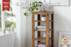 Rjart Solid Wood Charlie Corner Bookcase