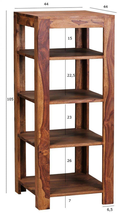 Rjart Solid Wood Charlie Corner Bookcase