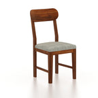 Marvello Solid Sheesham Wood 6 Seater Dining Set With Iron Legs(Wave Detailing Top) - 3 Years Warranty