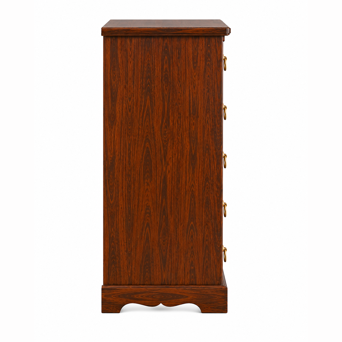 The RJ Art Sheesham Wood Chest of Drawers with 5 Storage Drawers