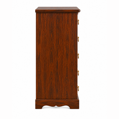 The RJ Art Sheesham Wood Chest of Drawers with 5 Storage Drawers