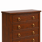 The RJ Art Sheesham Wood Chest of Drawers with 5 Storage Drawers