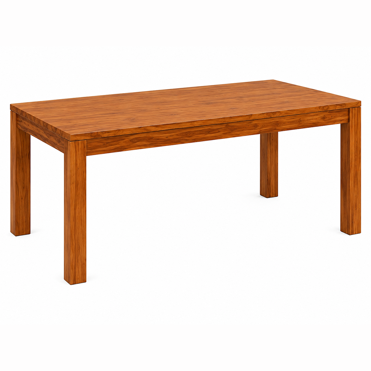 The RJ Art Sheesham Wood 8 Seater Dining Table with Solid Wood Construction and Natural Finish