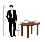 Kairox Solid Sheesham Wood 2 Seater Dining Table Set - 3 Years Warranty