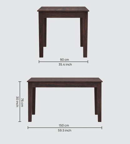 Orlena Sheesham 6 Seater Dining Set - 3 Years Warranty