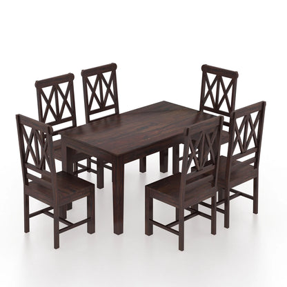 Orlena Sheesham 6 Seater Dining Set - 3 Years Warranty