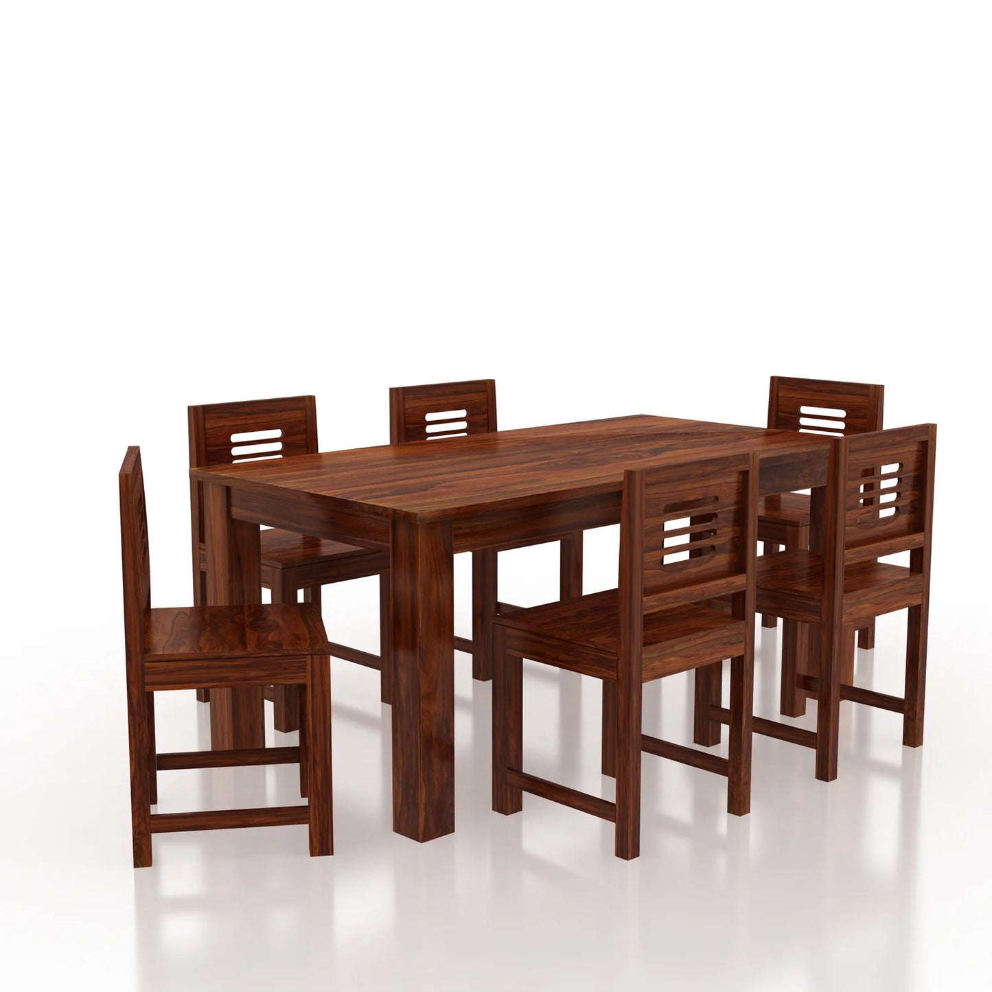 Merlox Sheesham 6 Seater Dining Set - 3 Years Warranty