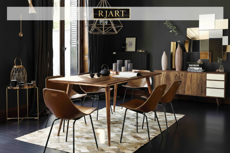 Rjart Solid Wood Eva Dining Set