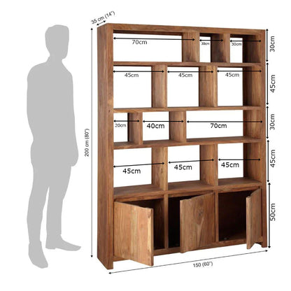 Rjart Solid Wood Voted Bookcase Grand