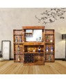 Rjart Wood Light Walnut Finish Bar