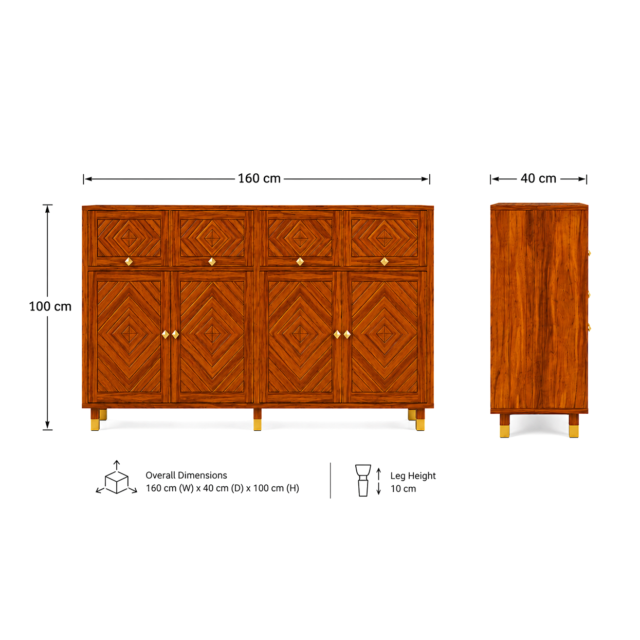Wooden Rattan Shoe Rack Cabinet with Enclosed Storage
