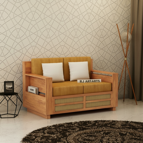 {"alt" => "Rjart Syrus Sheesham 2 Seater Sofa With Side Pocket And Cane Design -3 Years Warranty"}