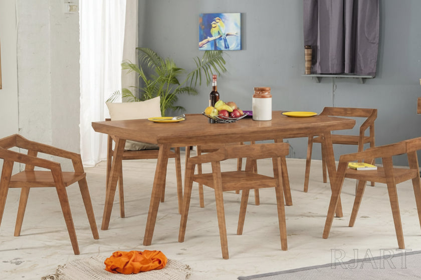 Rjart Solid Wood Buck Dining Set