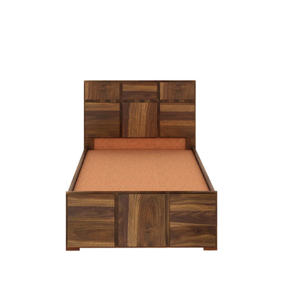 Sevilla Sheesham Single Bed With Box Storage - 3 Years Warranty