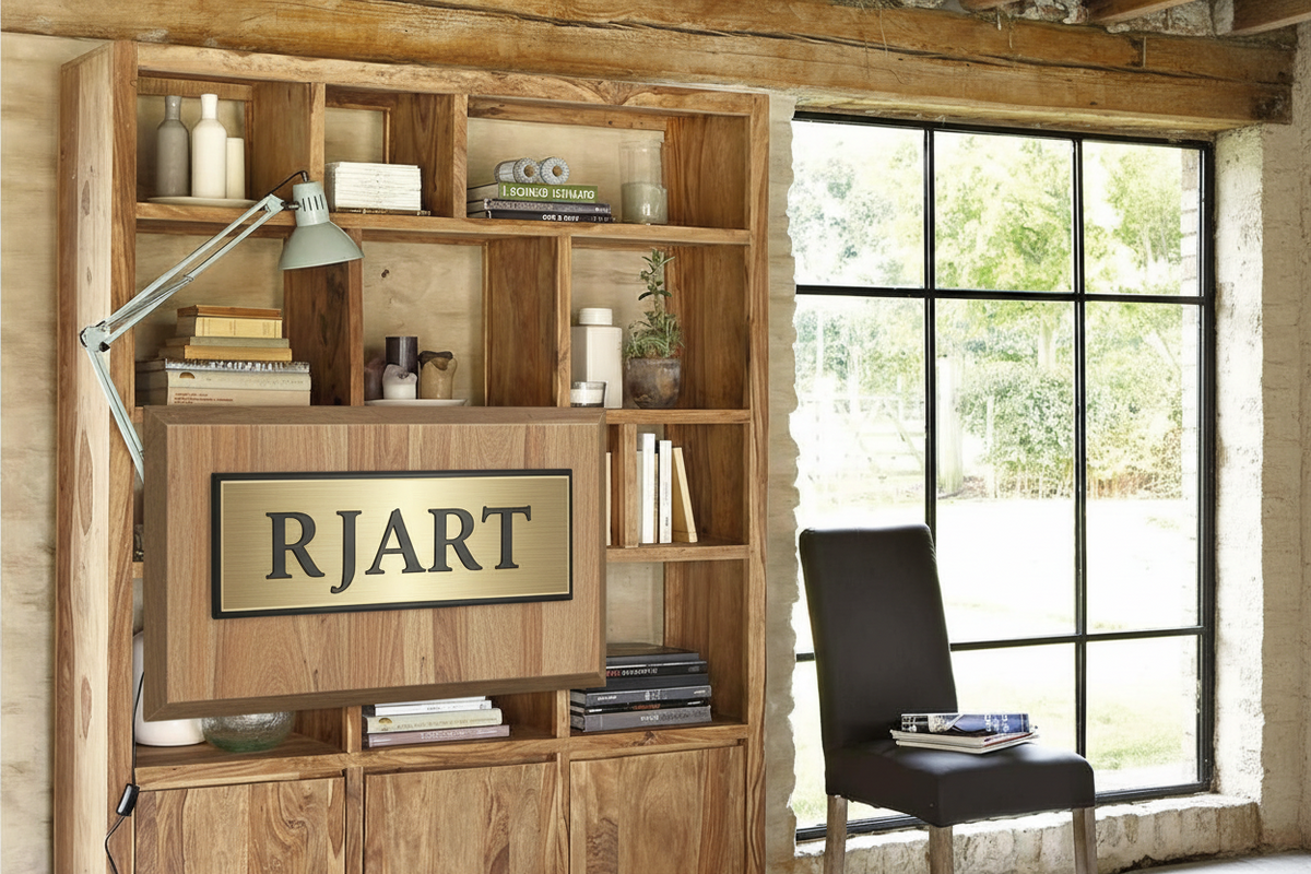 Rjart Solid Wood Voted Bookcase Grand