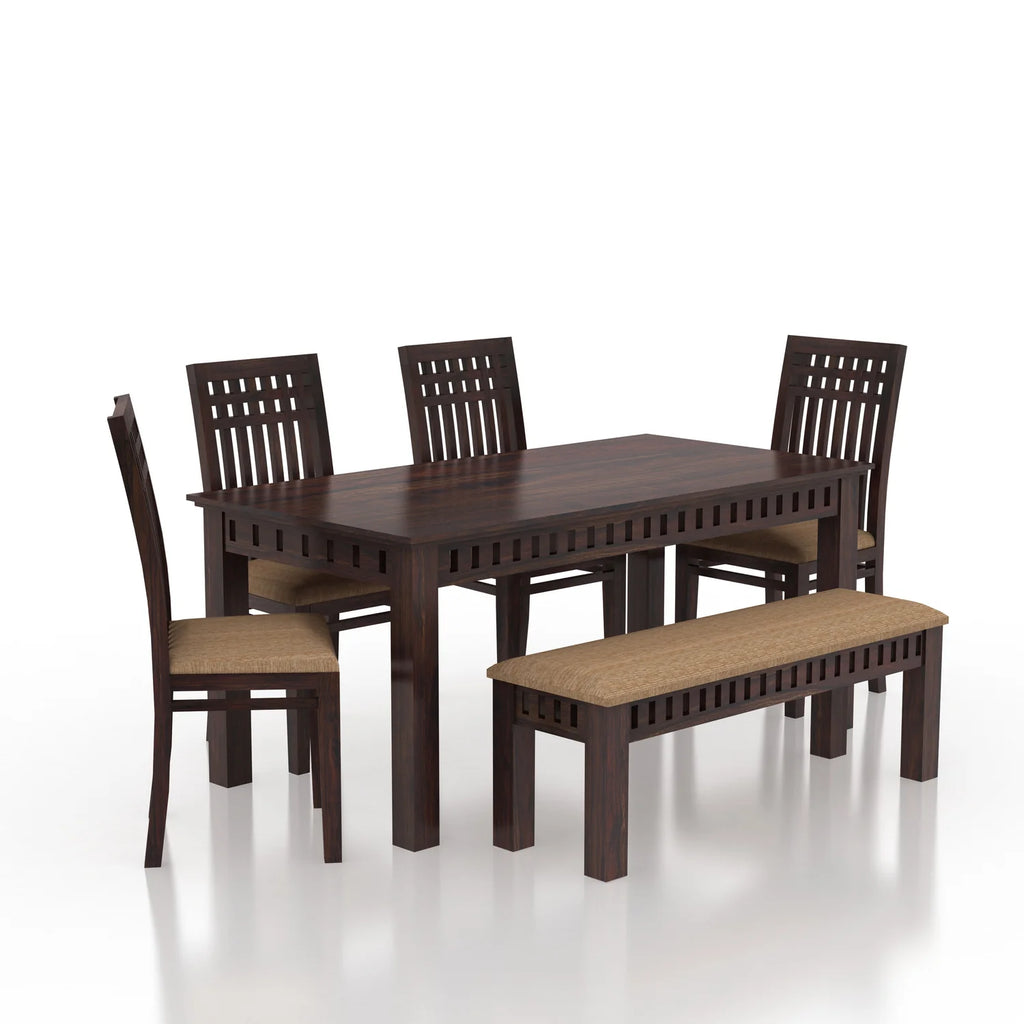 Savora Sheesham 6 Seater Dining Set - 3 Years Warranty