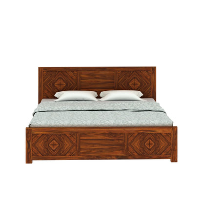 Marvello Sheesham Bed With Box Storage - 3 Years Warranty