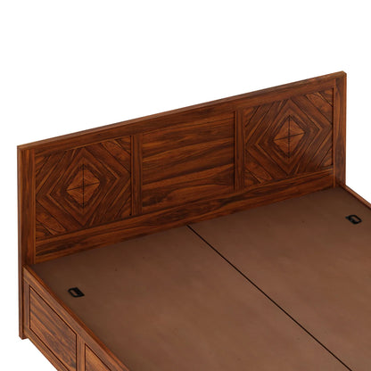 Marvello Sheesham Bed With Box Storage - 3 Years Warranty